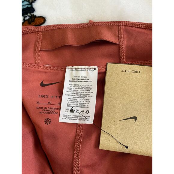 NIKE STANDARD FIT PINKSICLE LEOPARD PRINT EMBOSSED PLEATED TENNIS SKORT XL - Picture 6 of 9